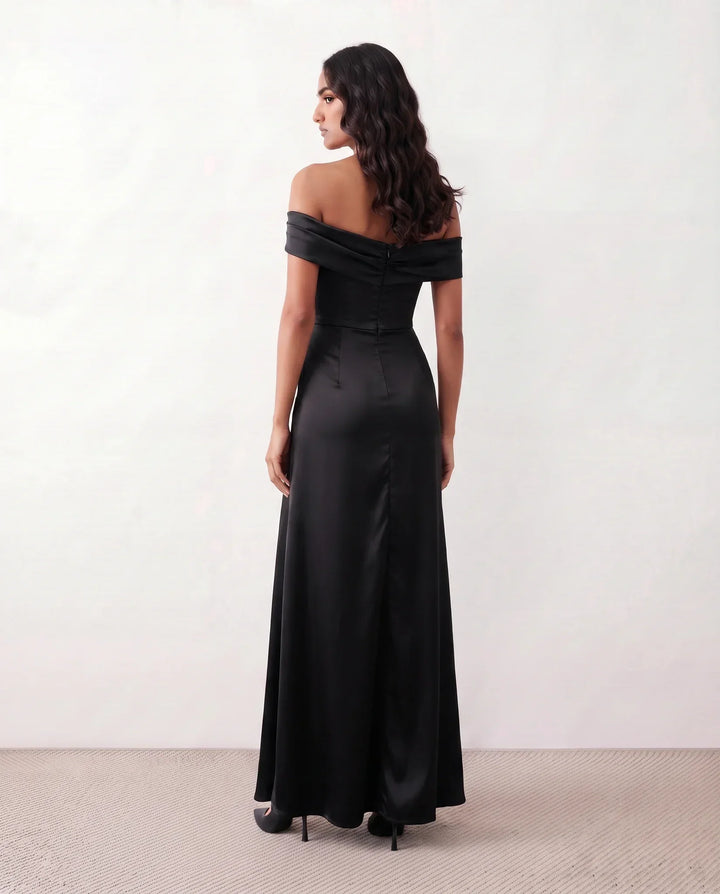 Candice Off-Shoulder Ruched Maxi Dress for Women