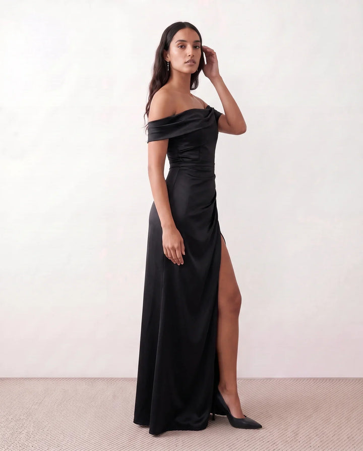Candice Off-Shoulder Ruched Maxi Dress for Women