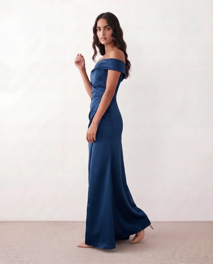 Candice Off-Shoulder Ruched Maxi Dress for Women