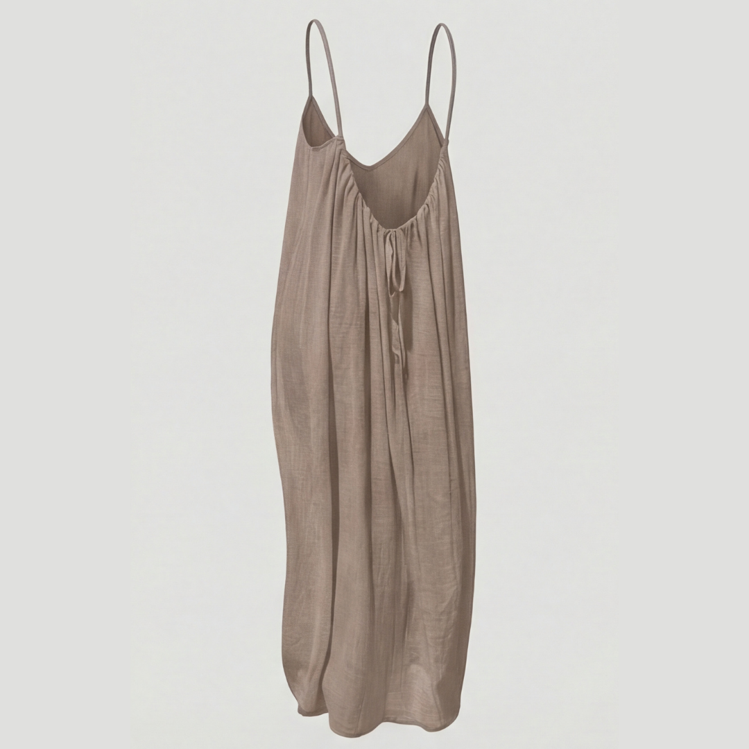 Isadora | Sleeveless Open-Back Maxi Dress with Spaghetti Straps for Women