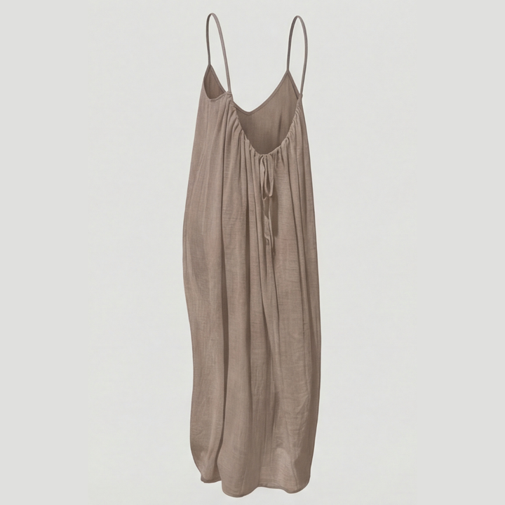Isadora | Sleeveless Open-Back Maxi Dress with Spaghetti Straps for Women