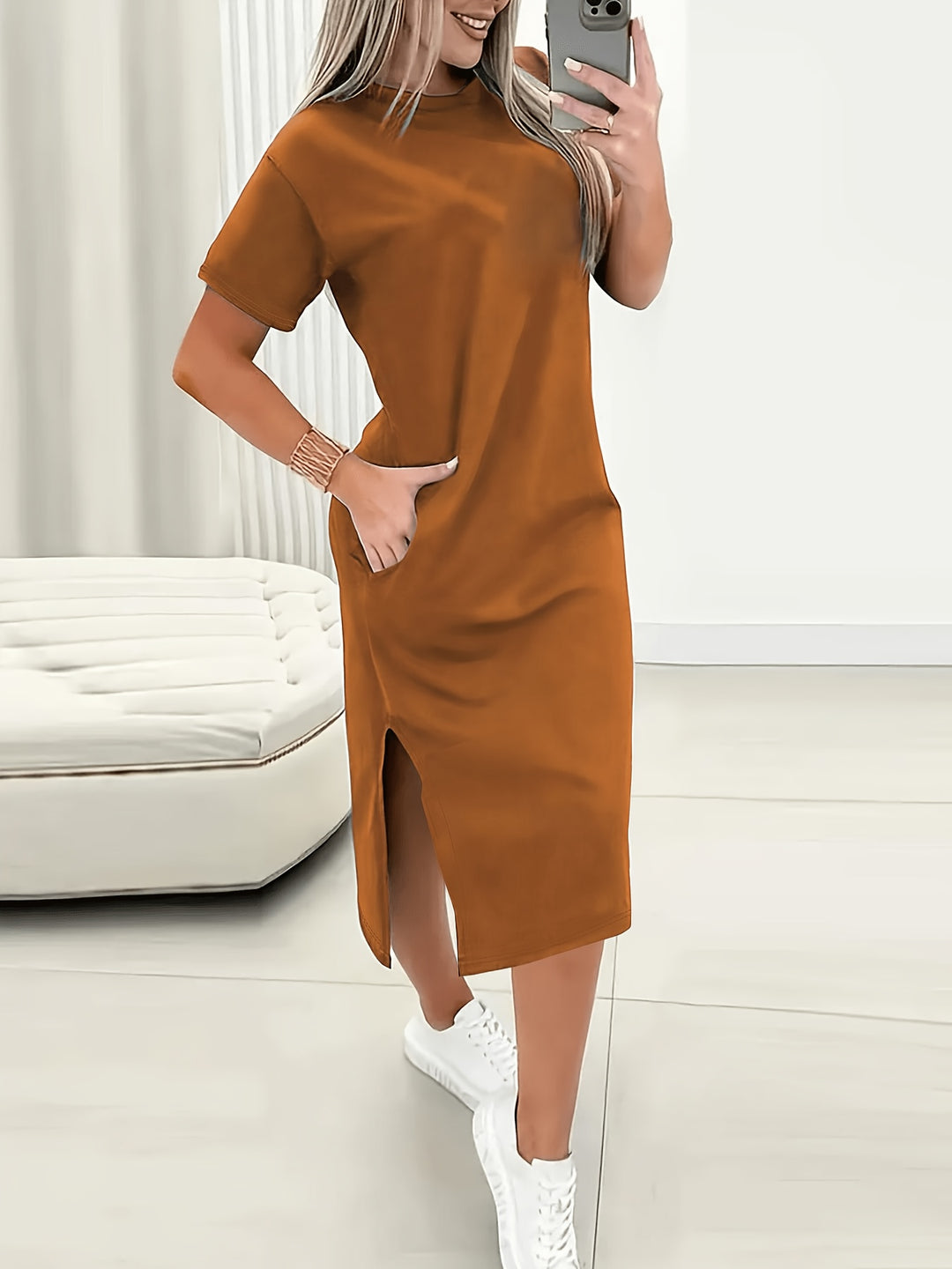 Anke SIDE SLIT COCKTAIL DRESS FOR WOMEN