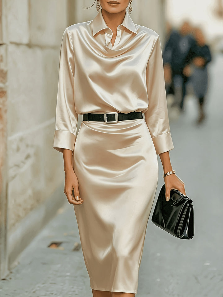 Anja COWL NECK COCKTAIL DRESS FOR WOMEN