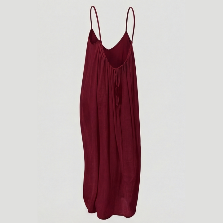 Isadora | Sleeveless Open-Back Maxi Dress with Spaghetti Straps for Women