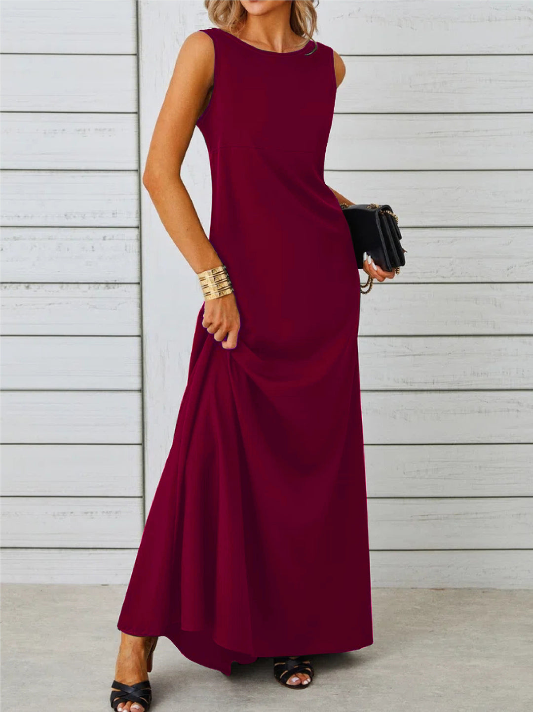 SLEEVELESS MAXI DRESS FOR WOMEN