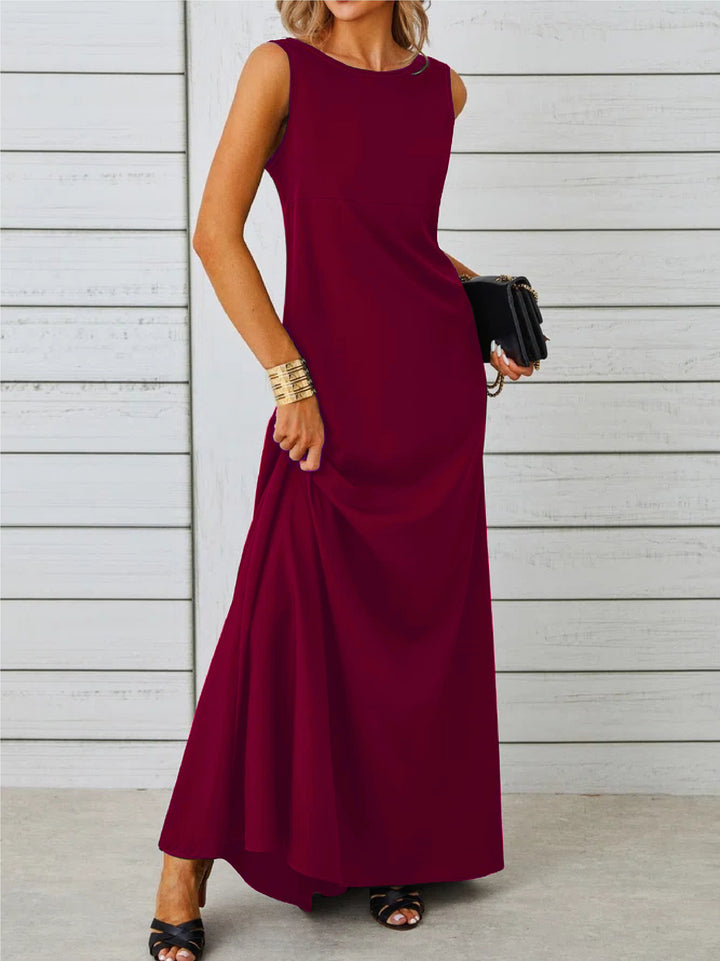 SLEEVELESS MAXI DRESS FOR WOMEN