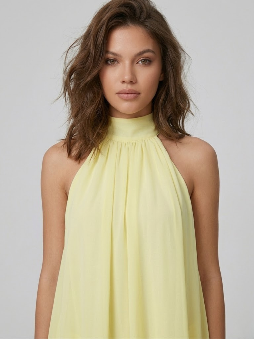 HALTER RUFFLE TIERED DRESS FOR WOMEN
