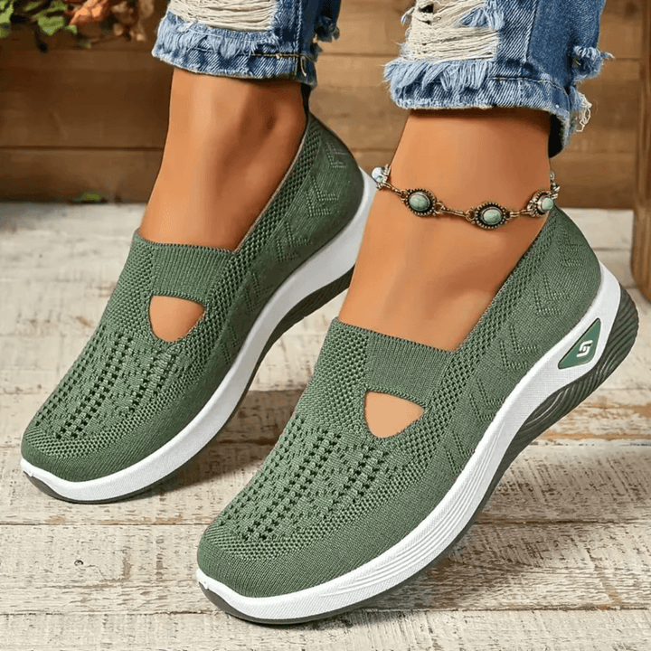 Marieke | Knit Slip-On Sneakers with Breathable Mesh Upper for Women