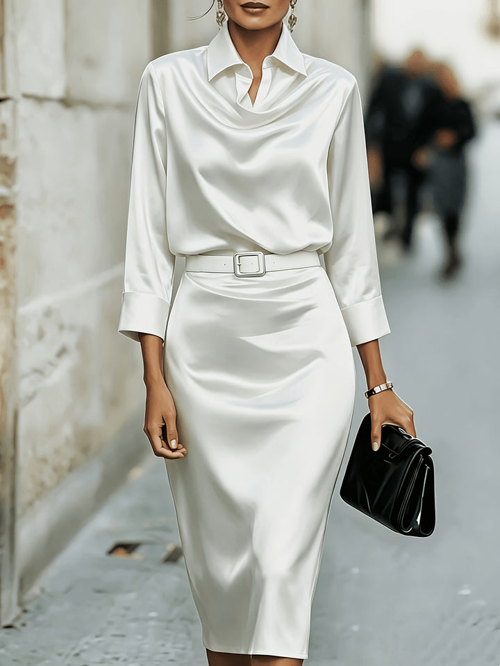 Anja COWL NECK COCKTAIL DRESS FOR WOMEN