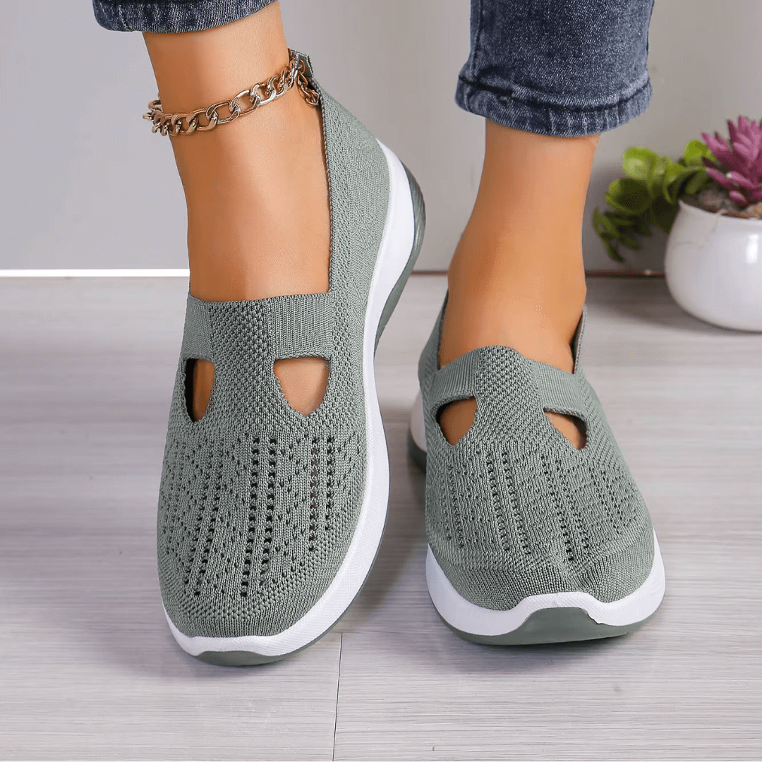 Marieke | Knit Slip-On Sneakers with Breathable Mesh Upper for Women