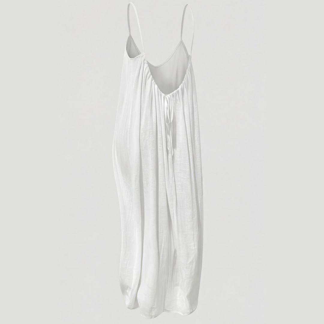 Isadora | Sleeveless Open-Back Maxi Dress with Spaghetti Straps for Women
