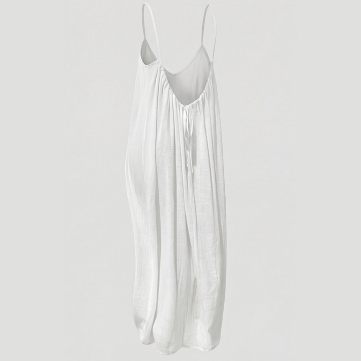 Isadora | Sleeveless Open-Back Maxi Dress with Spaghetti Straps for Women