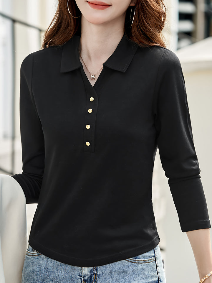 Althea BUTTON POLO SHIRT FOR WOMEN