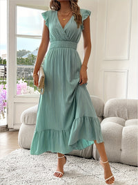 Claudia RUFFLE MAXI DRESS FOR WOMEN