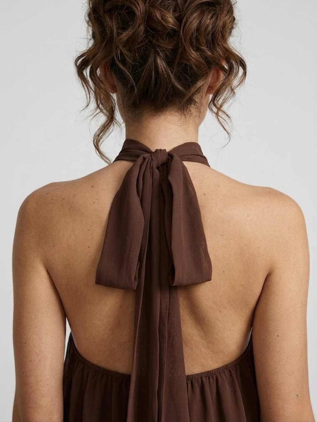 HALTER RUFFLE TIERED DRESS FOR WOMEN
