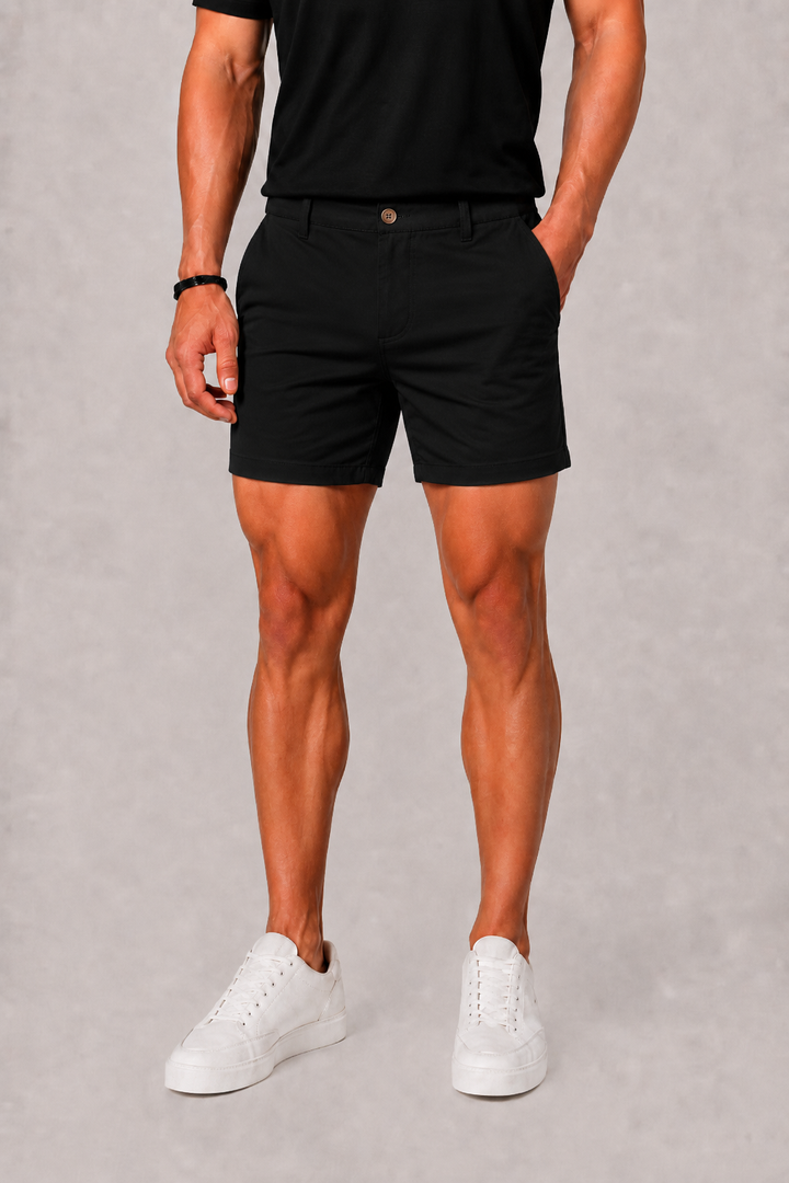 Hugo | Men's Straight Leg Chino Shorts with Button Front