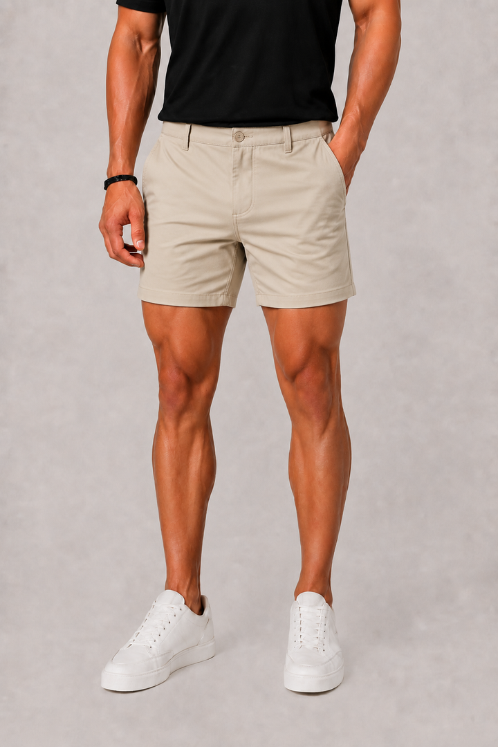 Hugo | Men's Straight Leg Chino Shorts with Button Front