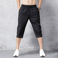 Konrad | Men's Straight Leg Knee-Length Shorts with Drawstring