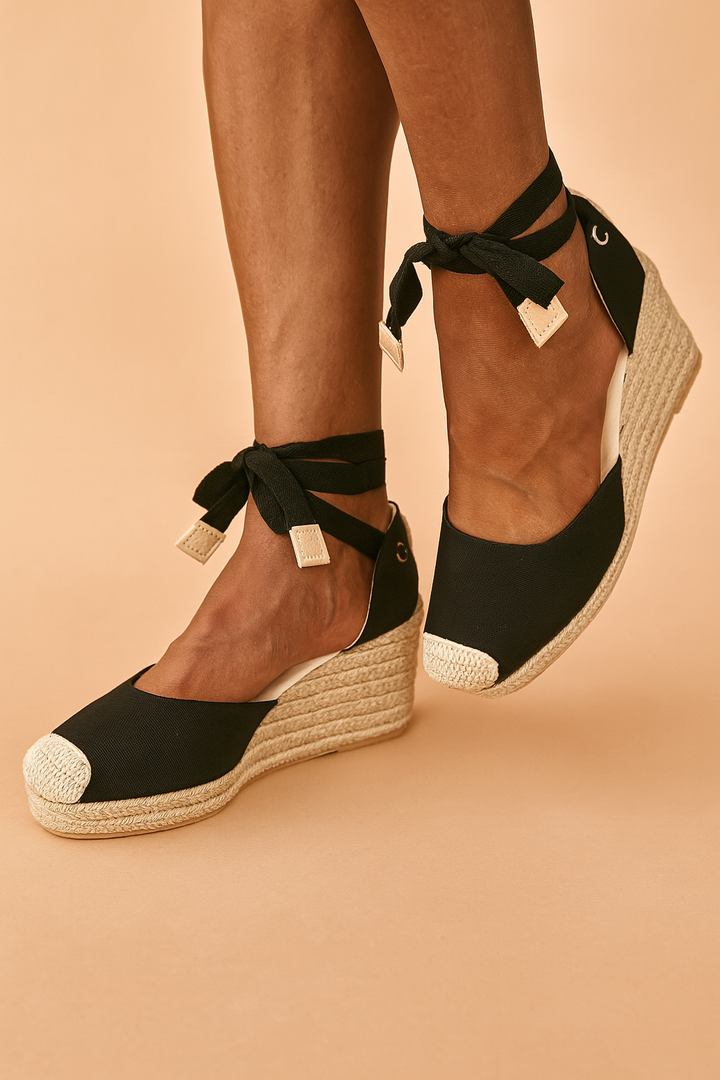 Meg LACE-UP WEDGE SANDALS FOR WOMEN