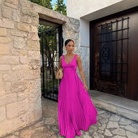 Caroline V-NECK MAXI DRESS FOR WOMEN