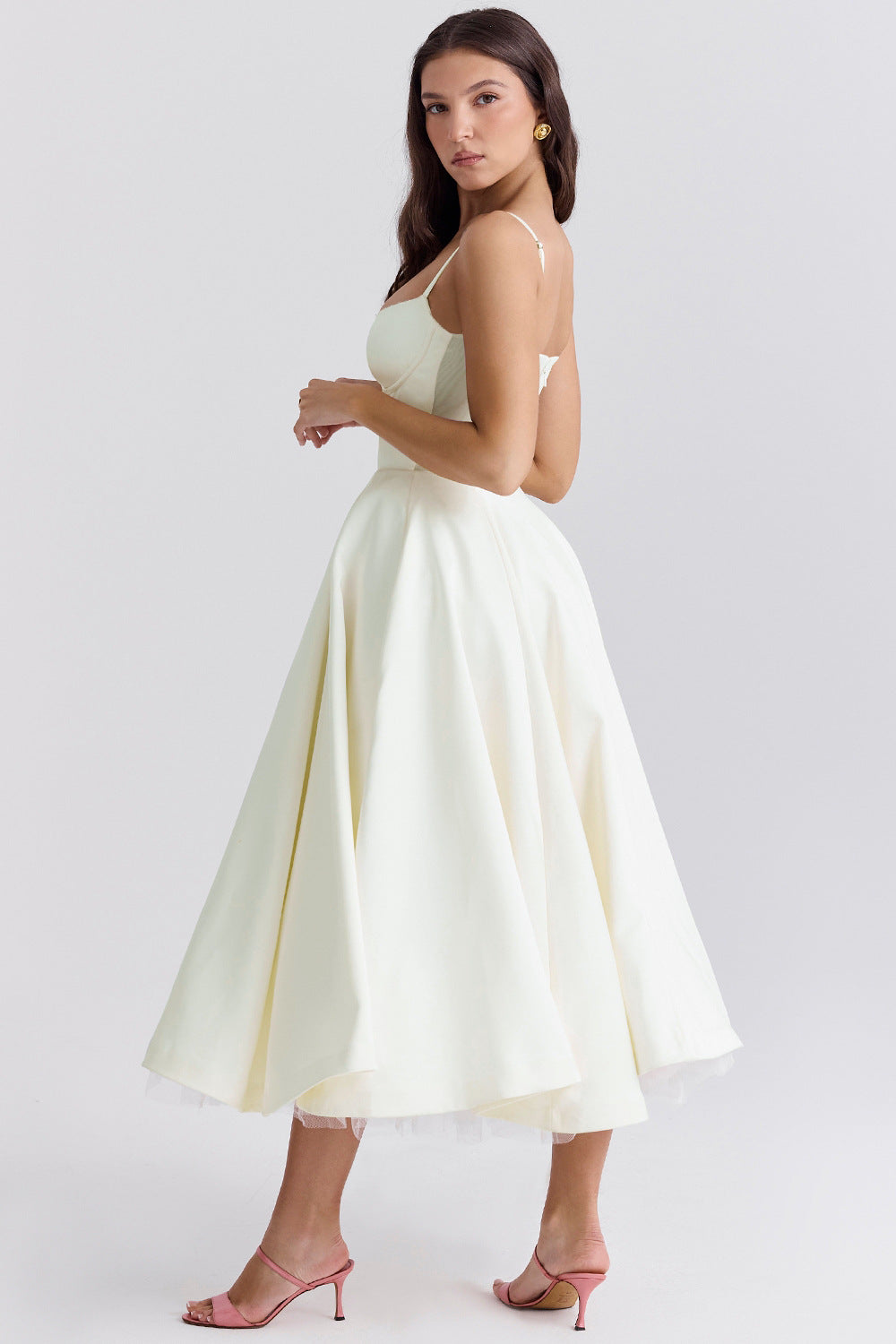 BUSTIER MIDI DRESS FOR WOMEN