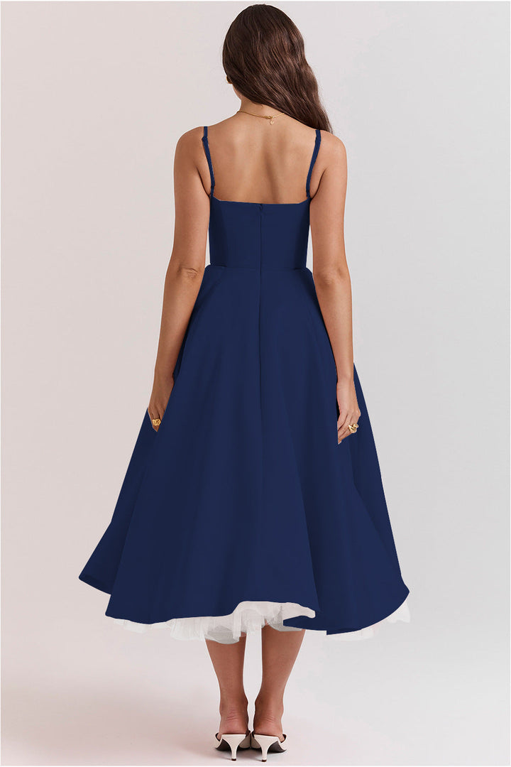 BUSTIER MIDI DRESS FOR WOMEN