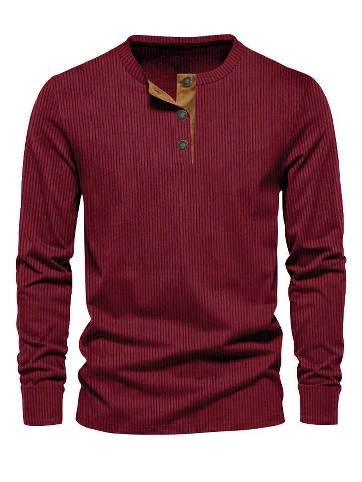 Florian | Striped Slim-Fit Long Sleeve Shirt for Men