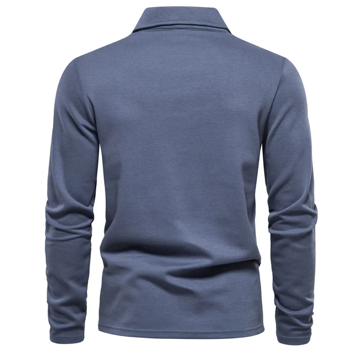 Daan | Embroidered Button-Front Polo Shirt for Men