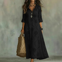 Sienna | Women's Floral Maxi Dress Belly-Flattering Fit