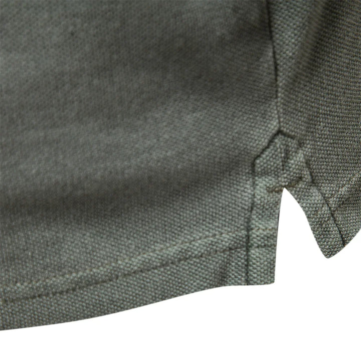 Erik | Ribbed Collar Button-Front Polo Shirt for Men