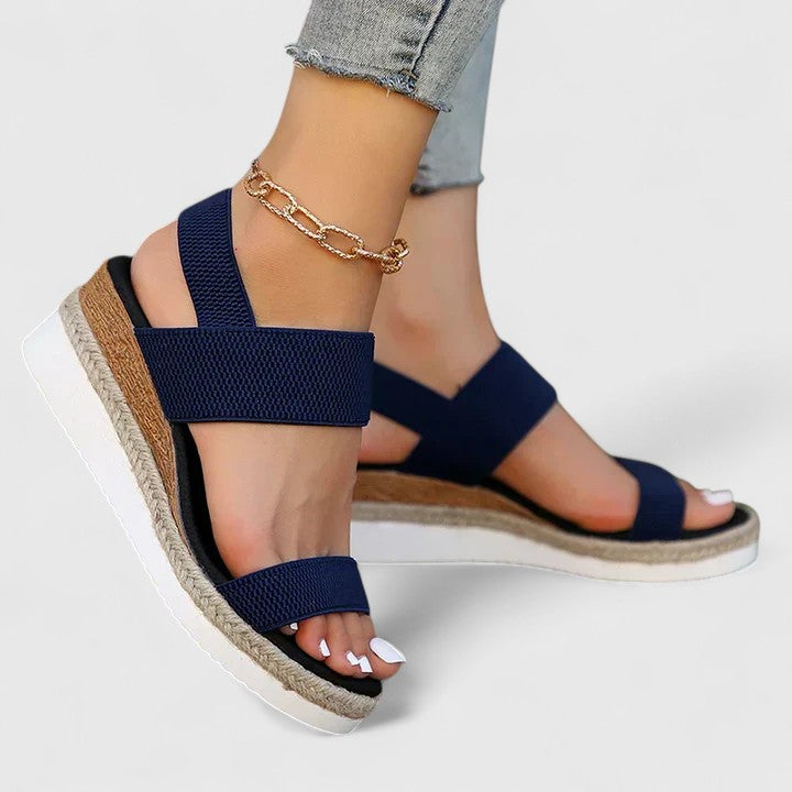 Nadelisse | Slingback Wedge Sandals with Cushioned Footbed for Women