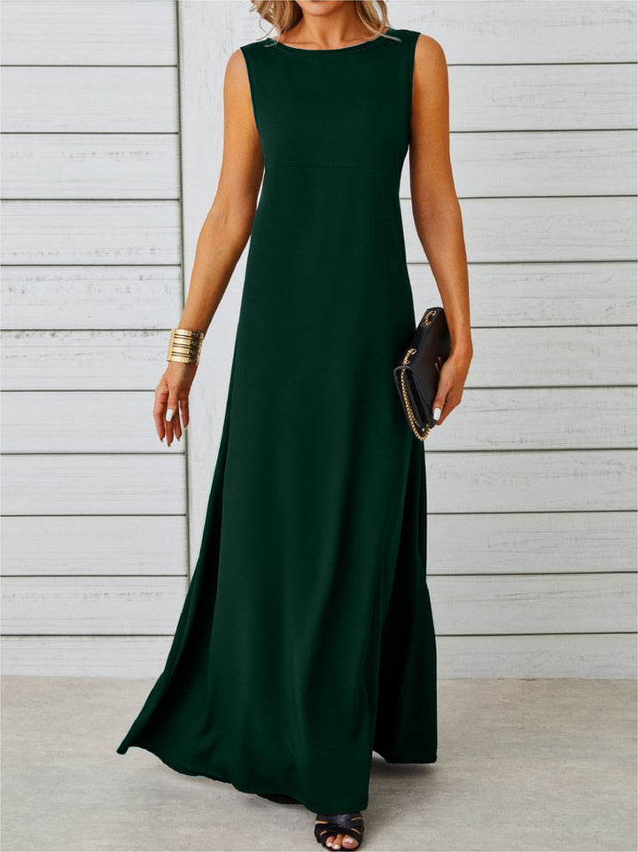 SLEEVELESS MAXI DRESS FOR WOMEN