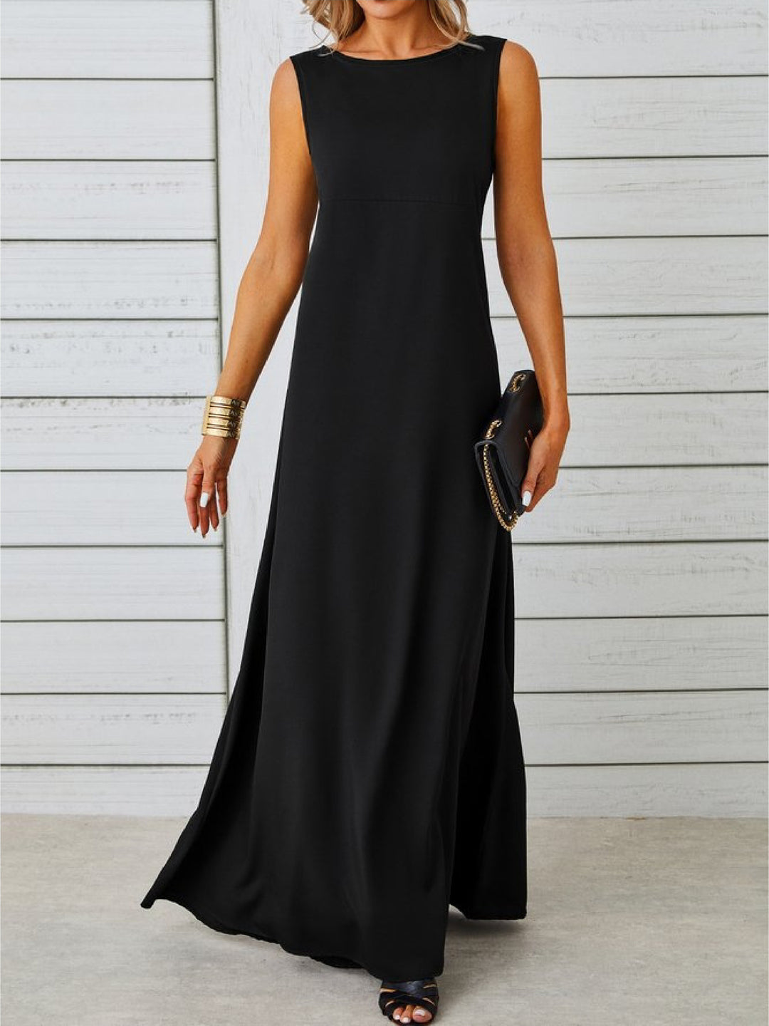 SLEEVELESS MAXI DRESS FOR WOMEN