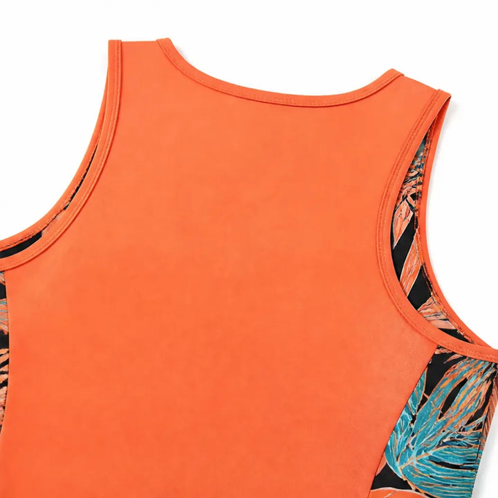 Aleida | Women's Colourblock Tankini and Drawstring Shorts Swim Set