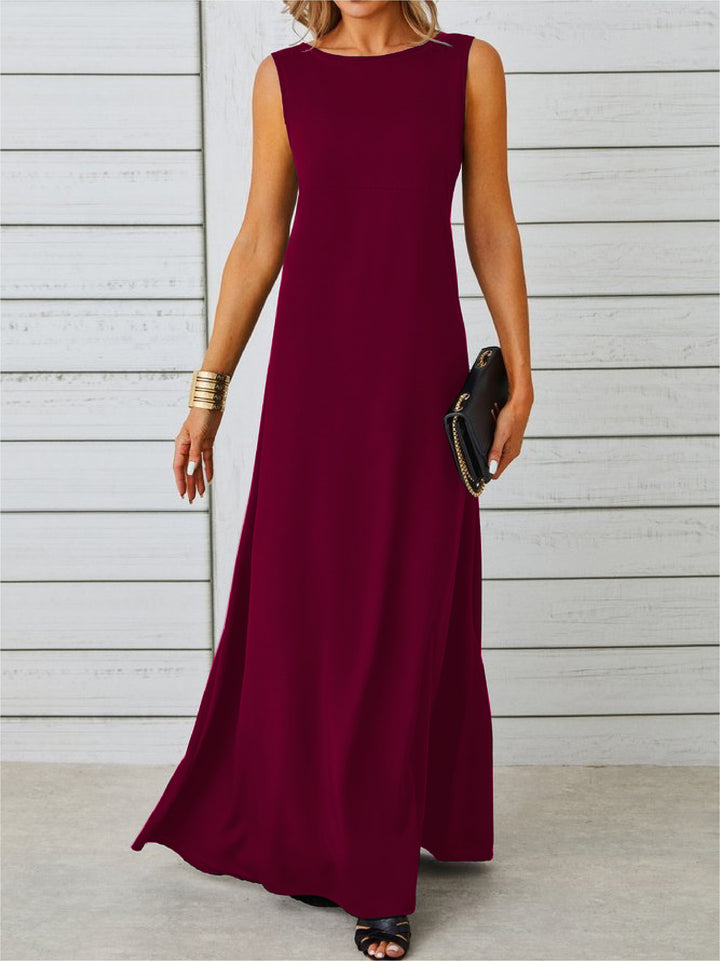 SLEEVELESS MAXI DRESS FOR WOMEN