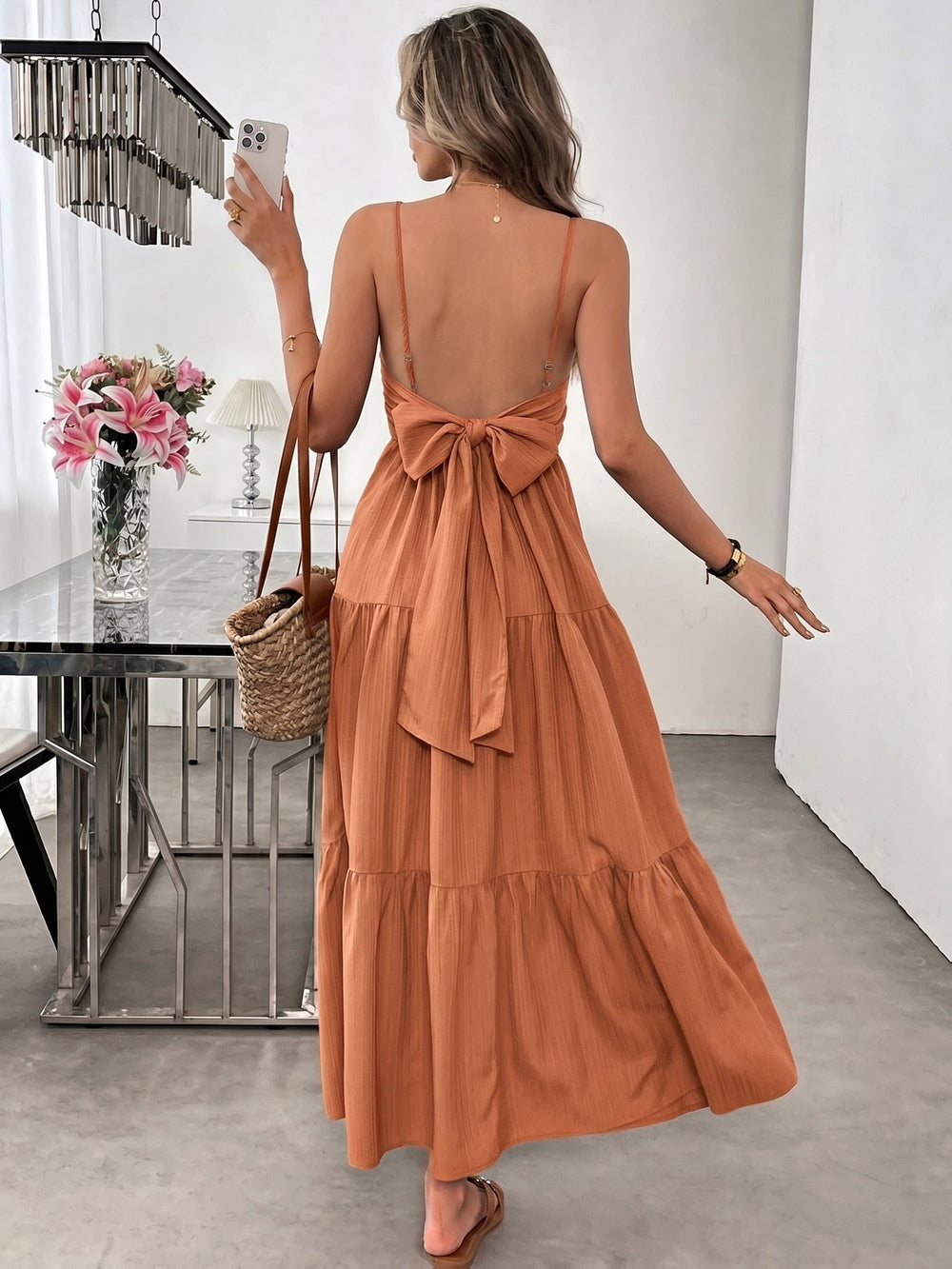 TIERED MAXI DRESS FOR WOMEN