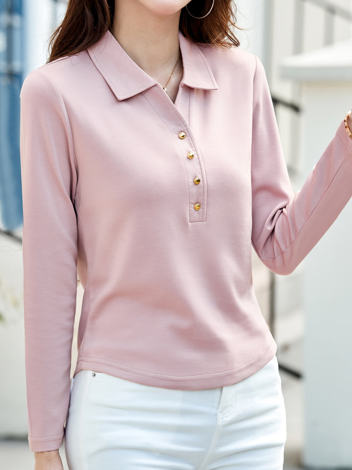 Althea BUTTON POLO SHIRT FOR WOMEN