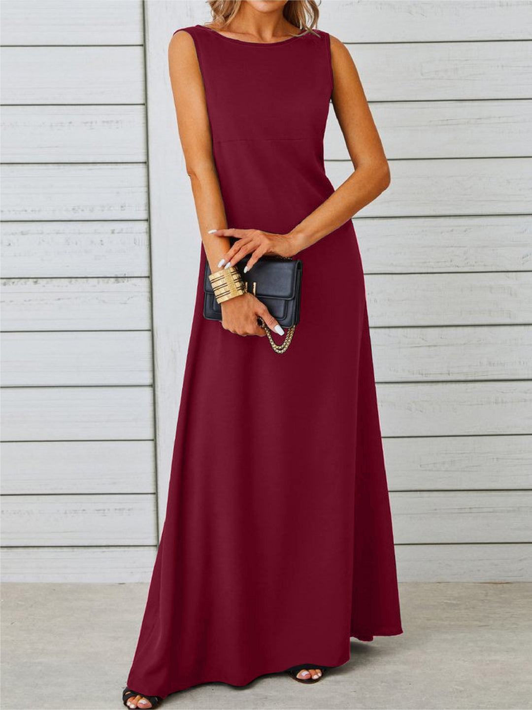 SLEEVELESS MAXI DRESS FOR WOMEN