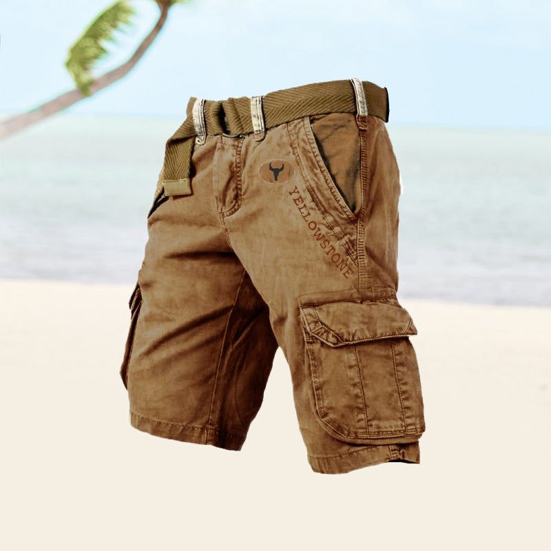 Marcus | Men's Cargo Shorts with Button Front and Pockets