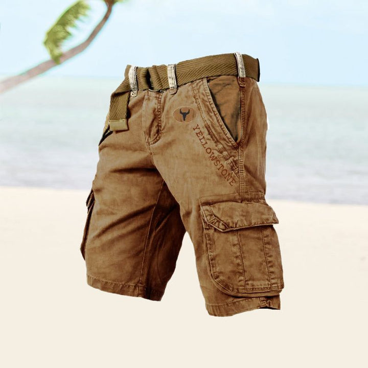 Marcus | Men's Cargo Shorts with Button Front and Pockets