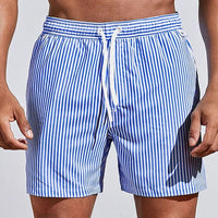 Liam | Men's Striped Drawstring Swim Shorts