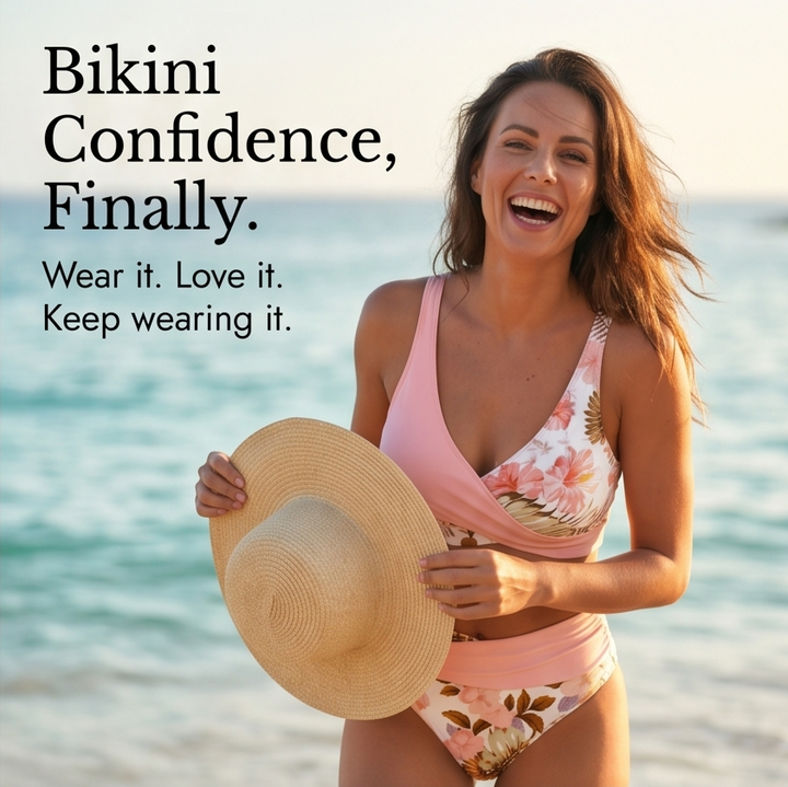 Agatha | Wrap V-Neck High-Waist Two-Piece Bikini Set