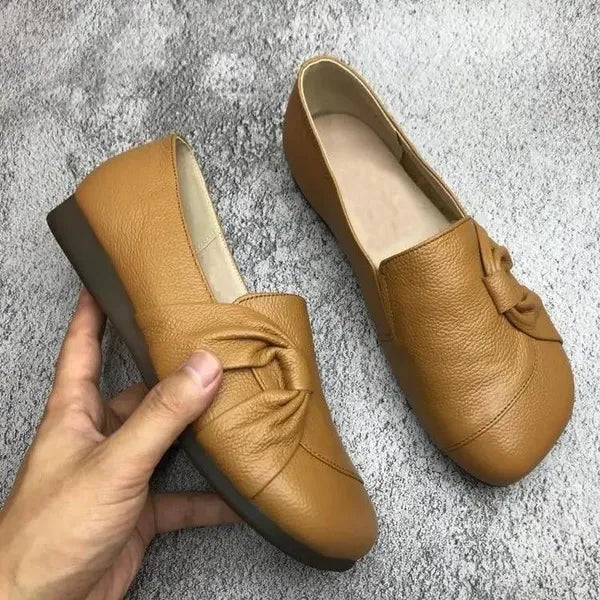 Sabrina | Embossed Wedge Loafers with Cushioned Support for Women