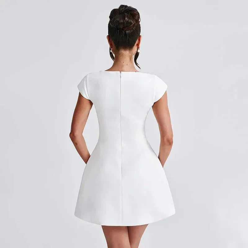 SQUARE NECK MINI DRESS FOR WOMEN