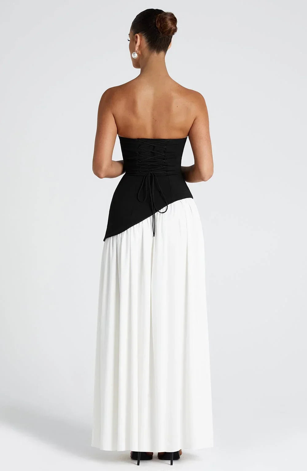 CORSET SLIT MAXI DRESS FOR WOMEN