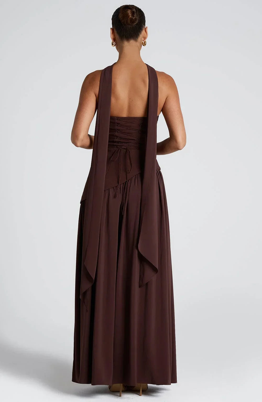 CORSET SLIT MAXI DRESS FOR WOMEN