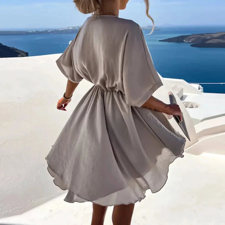 WRAP-EFFECT MINI DRESS FOR WOMEN