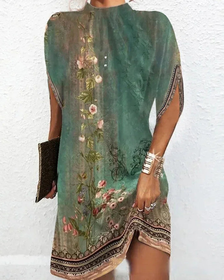 BATWING SLEEVE MINI DRESS FOR WOMEN
