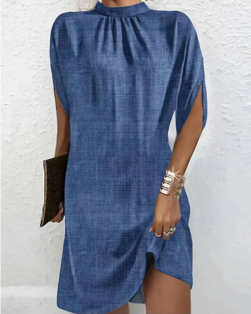 BATWING SLEEVE MINI DRESS FOR WOMEN