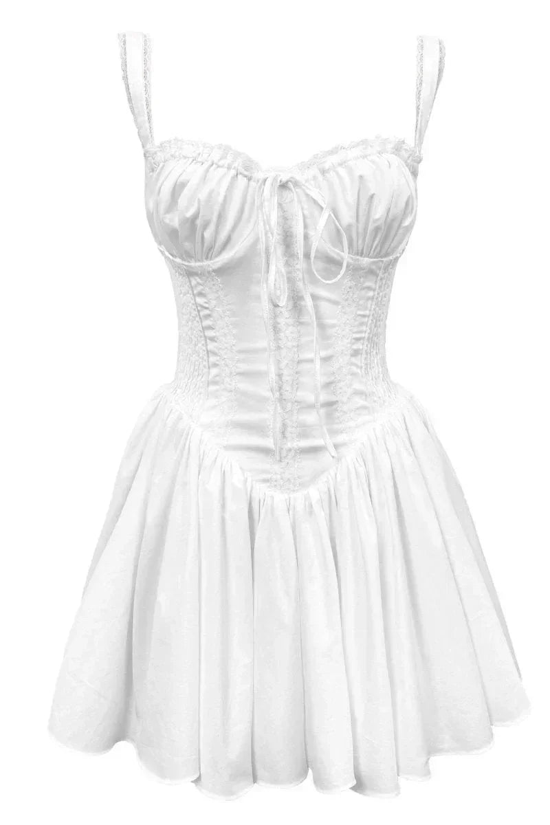 RUCHED NECKLINE MINI DRESS FOR WOMEN